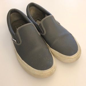 Vans perforated slip ons